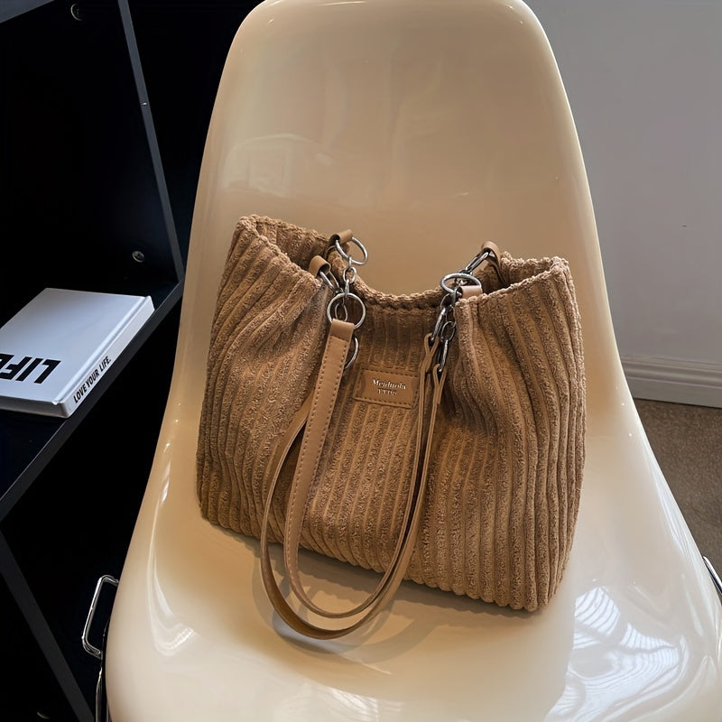 Bolso Bandolera de Piel con Cadena - Vestiria