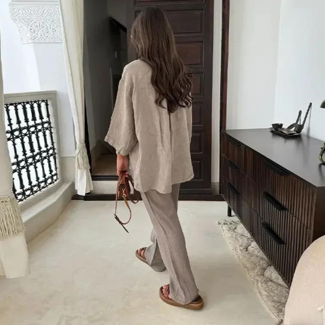Conjunto suelto clásico para mujer elegante - Vestiria