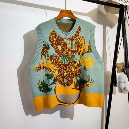 Chaleco Punto Cuello Redondo Mujer