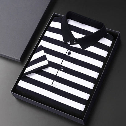 Camisa Polo Estriada Hombre Clásica - Vestiria