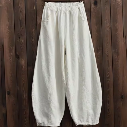 Pantalón Lino Suave y Amplio