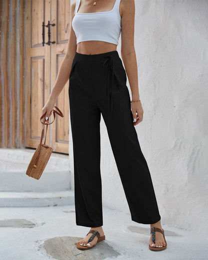 Pantalones Cintura Alta Estilizados Mujer
