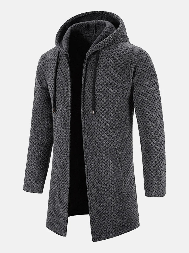 Chaqueta Polar Hombre Capucha Cremallera