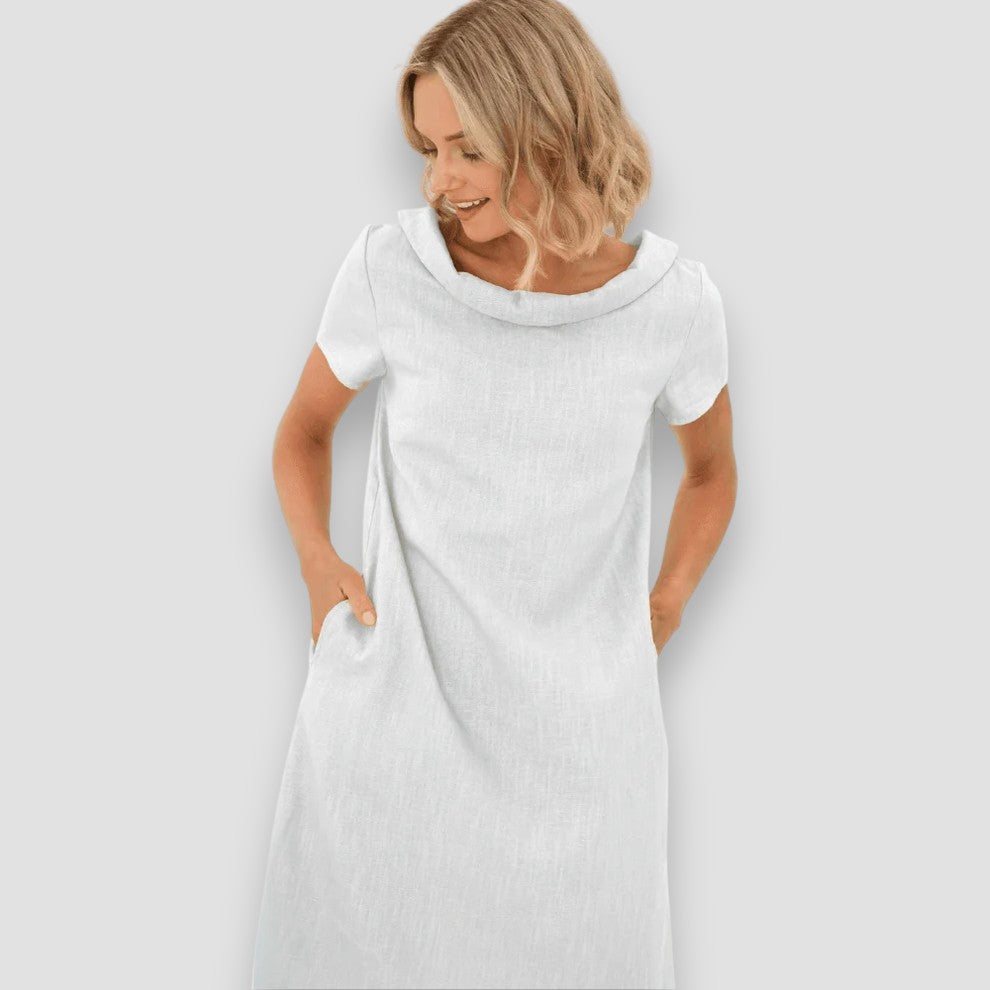 Vestido Verano A-Línea Elegante Mujer