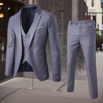 Trajes Slim Clásicos 3 Piezas Elegantes