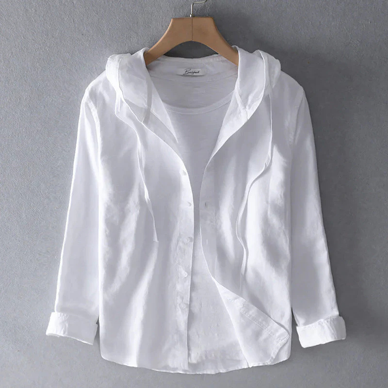 Camisa deportiva a rayas con capucha - Vestiria