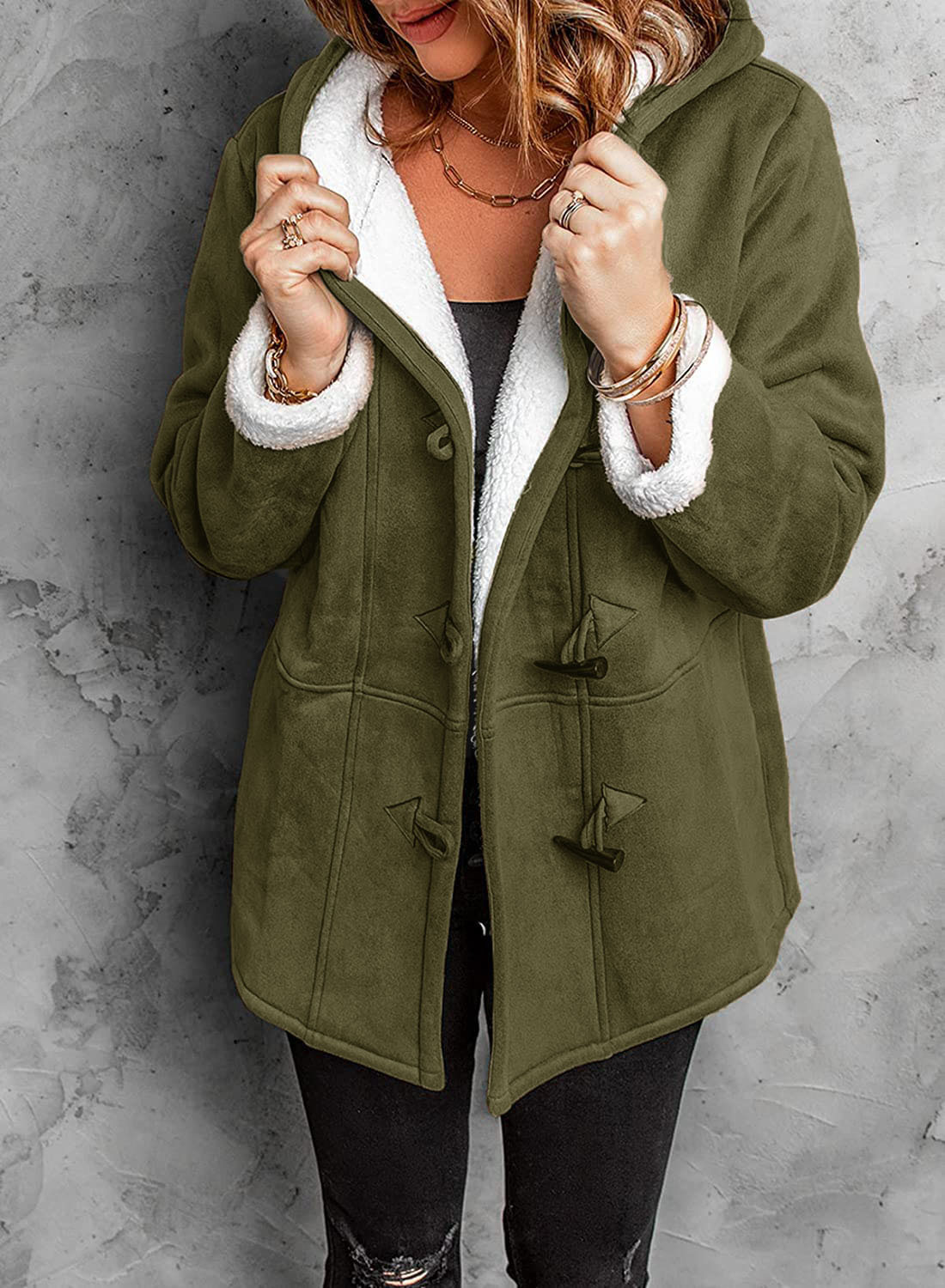 Chaqueta Deportiva Acogedora con Capucha de Felpa