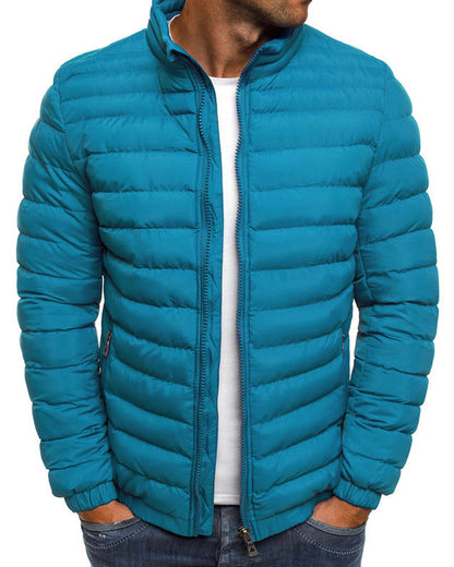 Chaqueta Deportiva Cuello Alto Unicolor