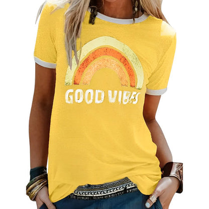 Camiseta Estilo Relajado Positivo