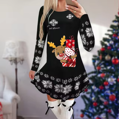 Vestido Navidad Festivo Mujer