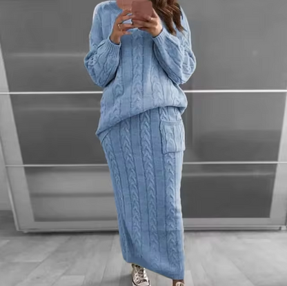 Conjunto Jersey y Falda Cálido y Chic