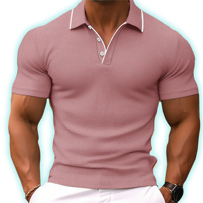Camisa Polo Hombre AJustada con Cierre Botones