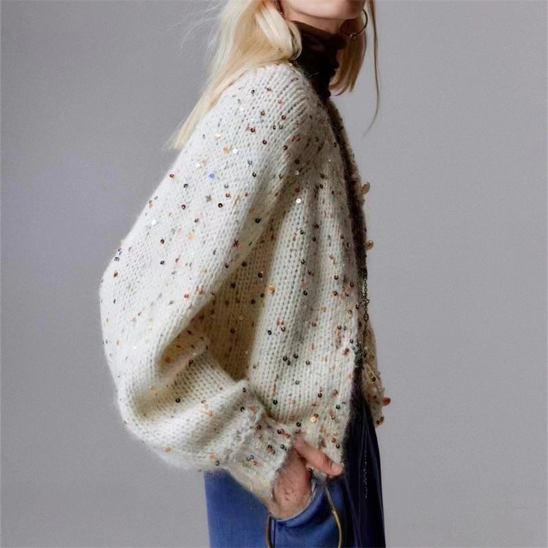Cárdigan Mujer Brillante Estampado - Vestiria