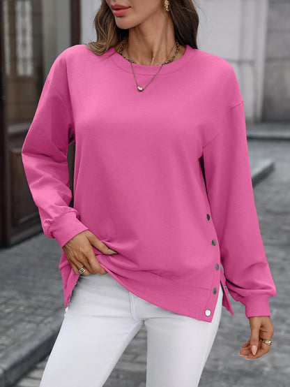 Sudadera cómoda mujer con cierre lateral