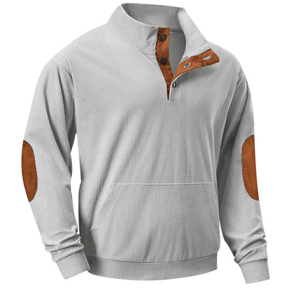 Sudadera Hombre Cuello Alto Cómoda con Bolsillos