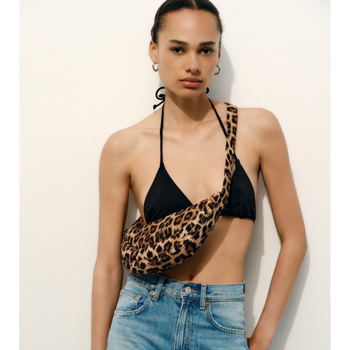Bolso bandolera animal print elegante - Vestiria