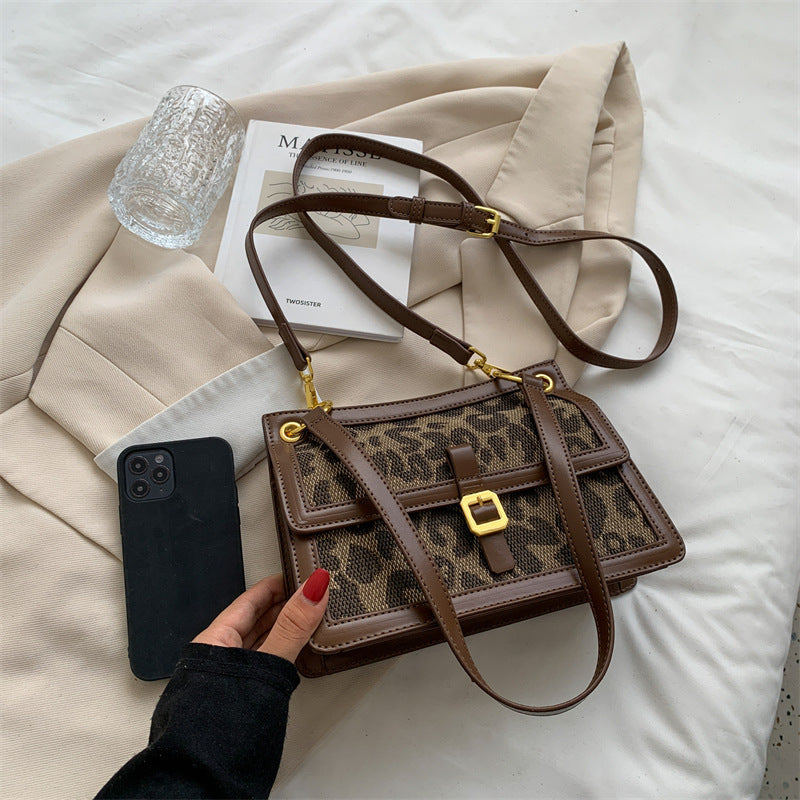 Bolso cuadrado estampado animal print chic - Vestiria