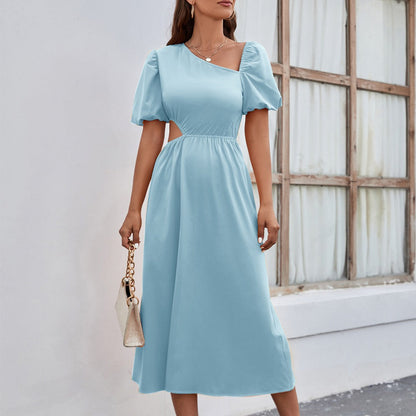 Vestido Mujer Midi Elegante Escote Original