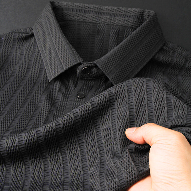 Polo Hombre Seda Elegante