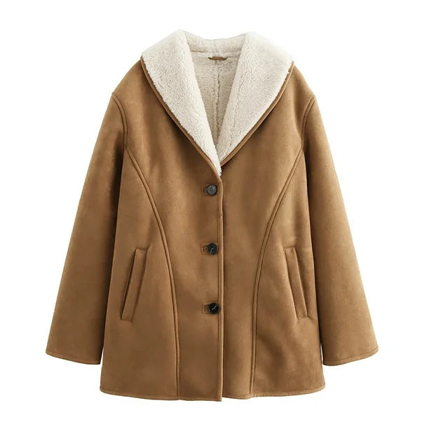 Chaqueta Retro Forro Polar Abrigadora - Vestiria