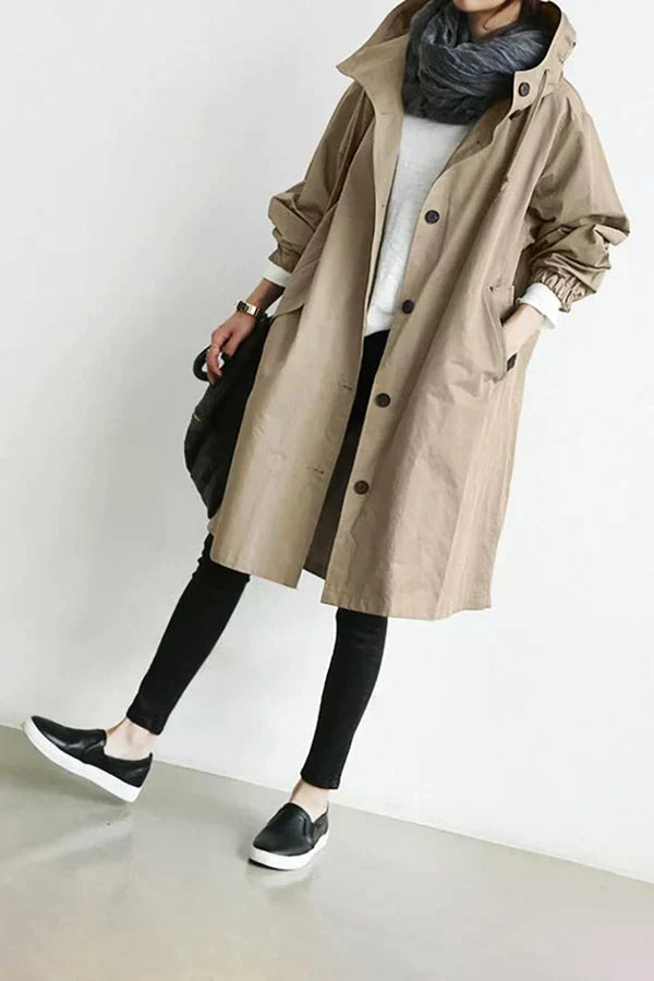 Abrigo Impermeable Mujer Gran Talla Corto
