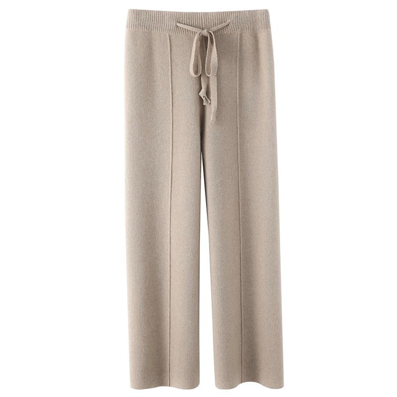 Pantalón Mujer Punto Suave Cálido