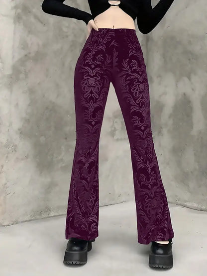 Pantalón Alto Gótico Estilo Rockero