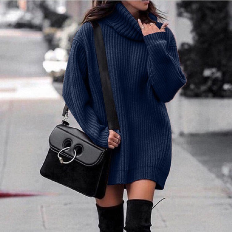 Vestido Mujer Jersey Cálido Invierno