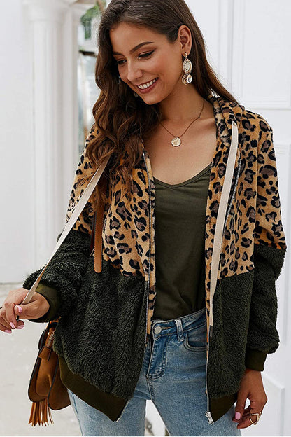 Sudadera Leopardo Abrigo Conforable