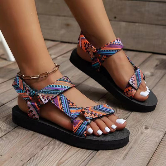 Sandalias de Playa Mujer Estilo Boho Cómodas Verano - Vestiria
