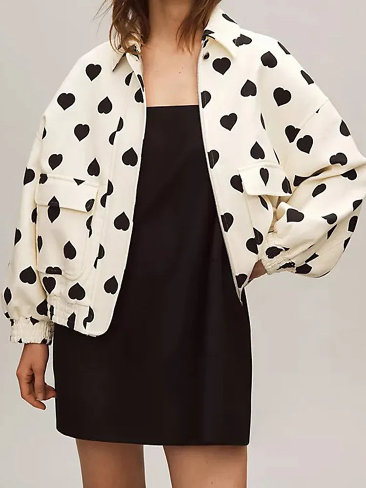 Chaqueta Corazones Romántica Mujer - Vestiria