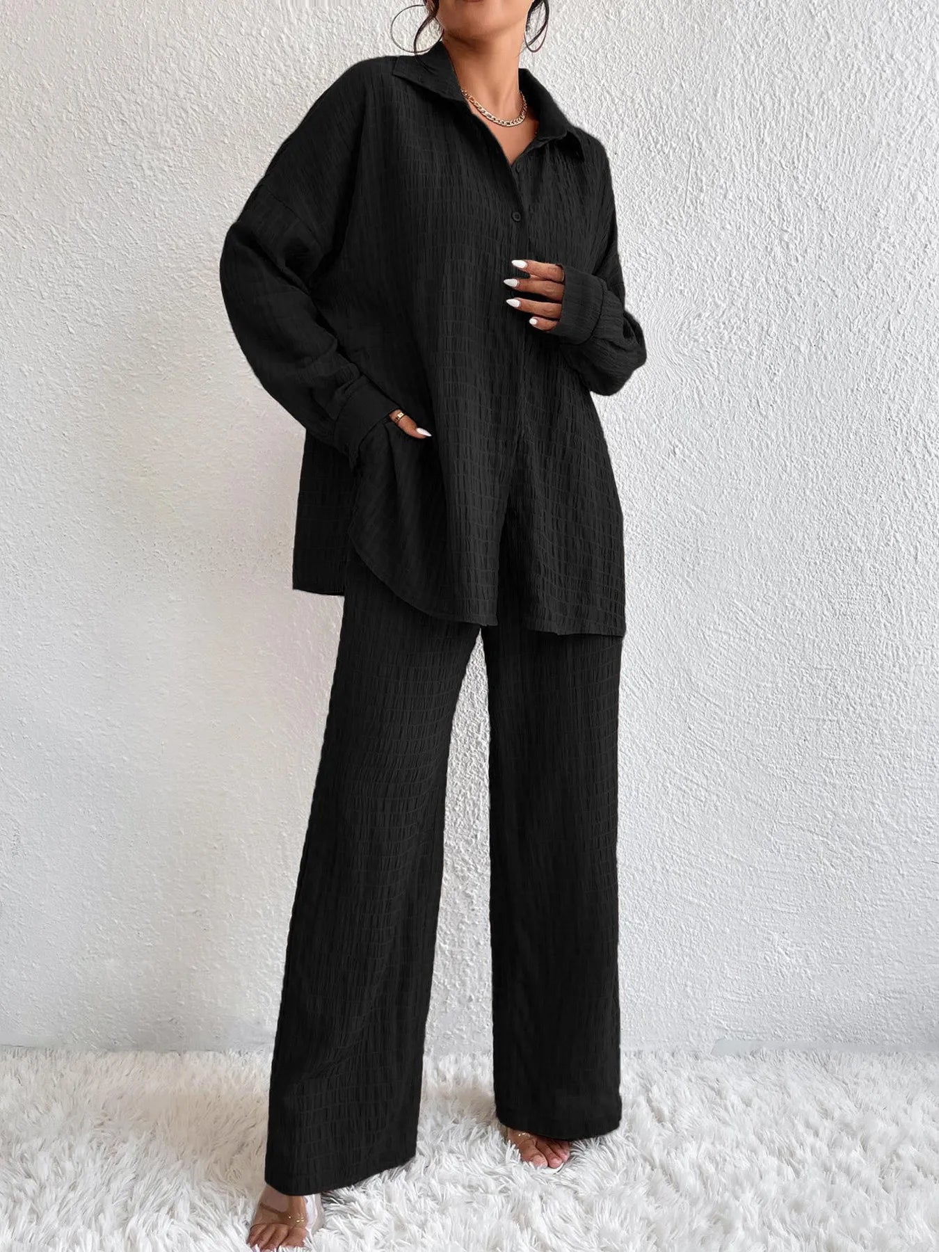 Conjunto Mujer Elegante Blusa Pantalón Formal - Vestiria