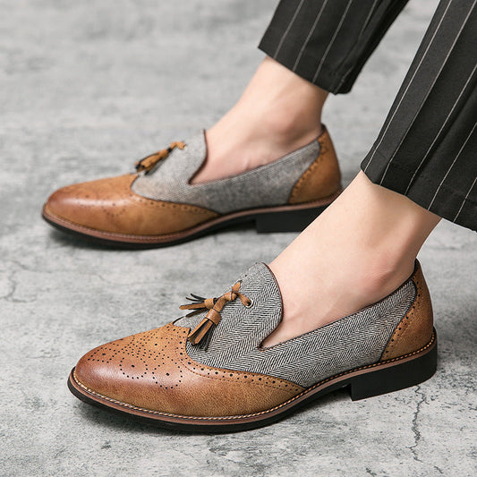 Zapatos Hombre Cuero Informal Elegantes - Vestiria