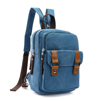 Mochila Bandolera Unisex Estilo Retro