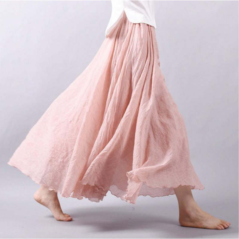Falda Boho Chic Plisada Mujer - Vestiria