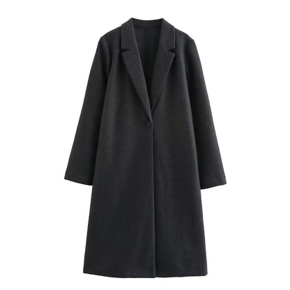 Chaquetón Mujer Elegante Clásico Largo