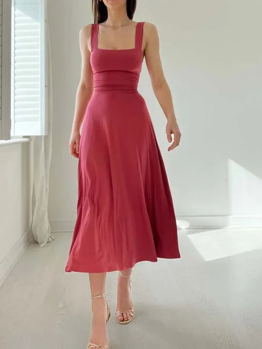 Vestido Midi Ecológico Reversible con Bolsillos