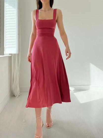 Vestido Midi Ecológico Reversible con Bolsillos