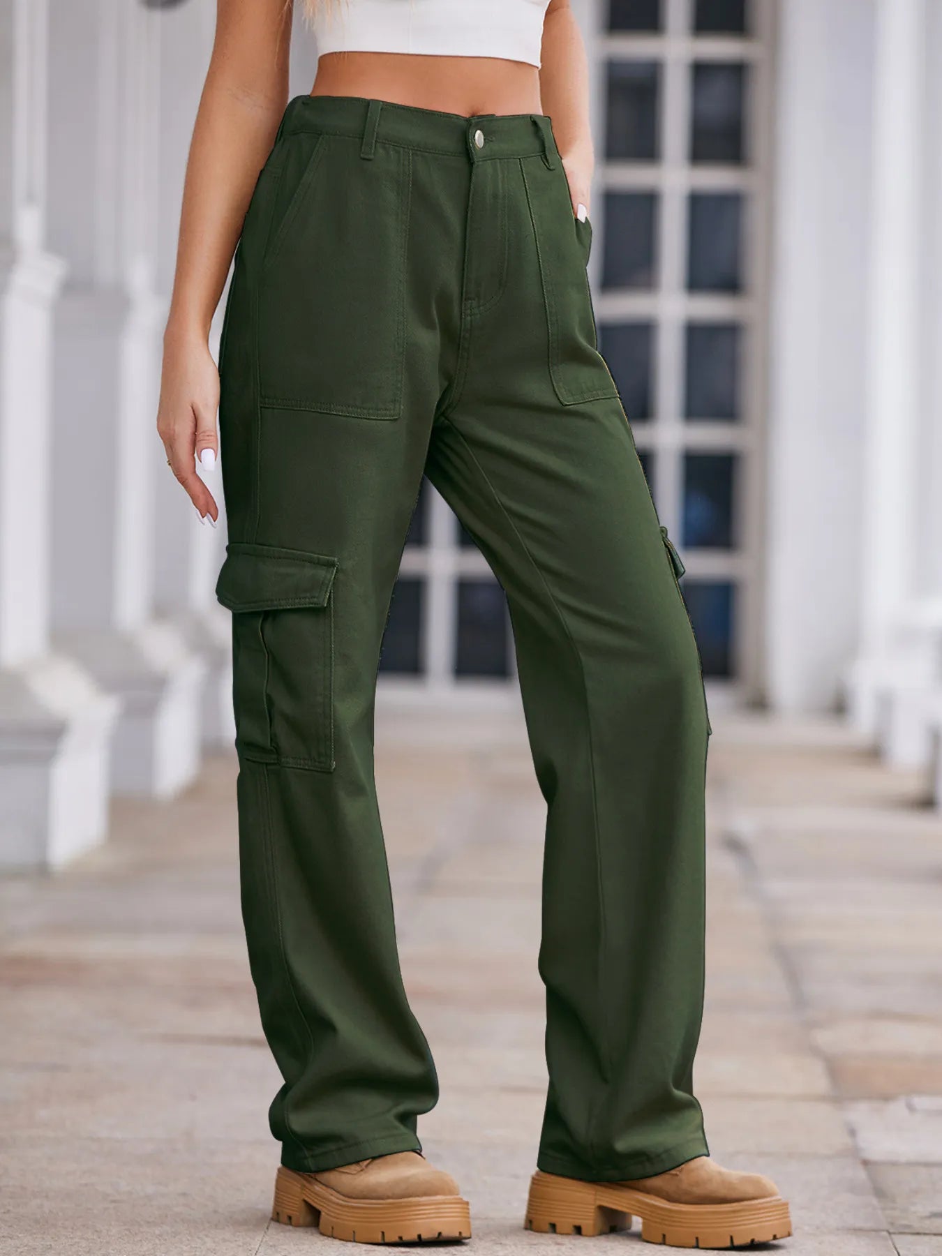 Pantalones Vaqueros Informales Cintura Alta
