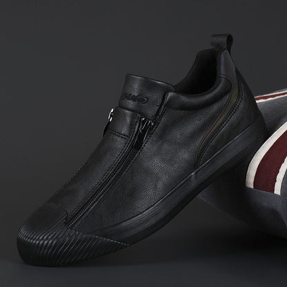 Zapatillas Hombre Cuero Sintético Cremallera Rápida Deportivas