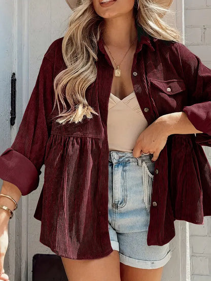 Chaqueta de Cuero Suave Mujer