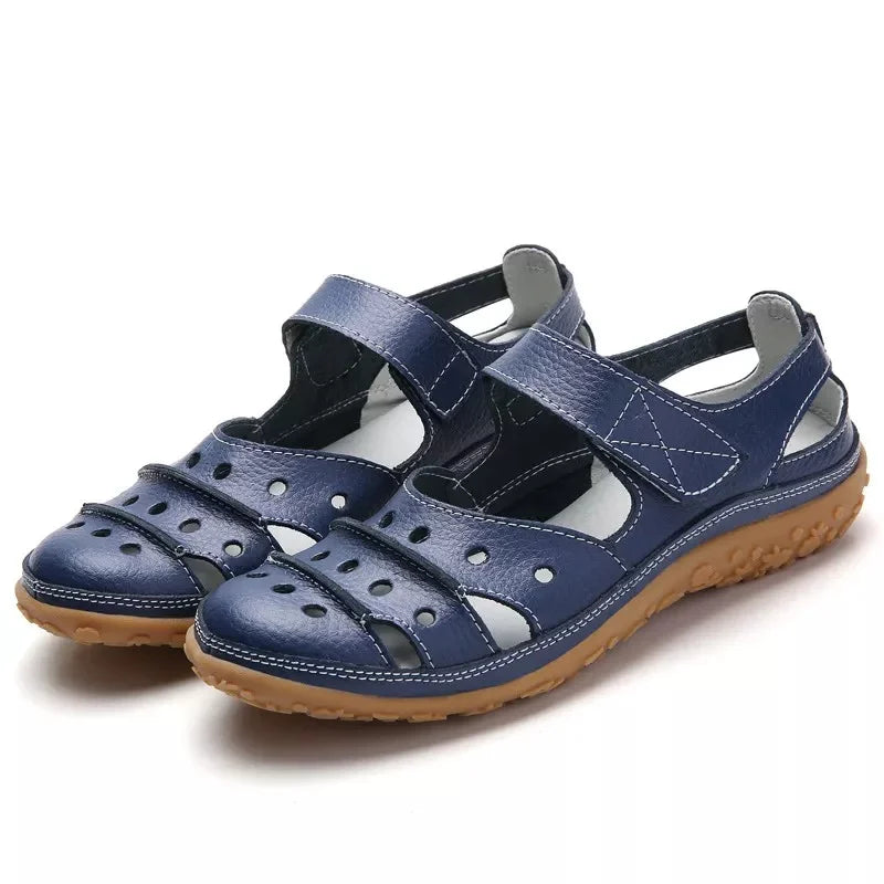Sandalias de primavera cómodas con cierre práctico