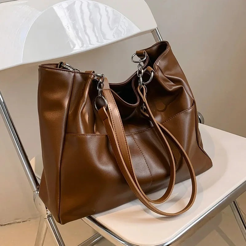 Bolso Gran Cuero Clásico