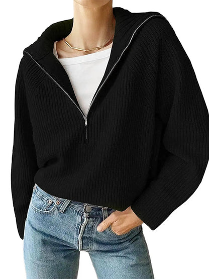 Suéter Relajado Cuello Alto Manga Larga