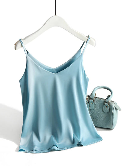 Conjunto Tops Satén Sedoso Mujer