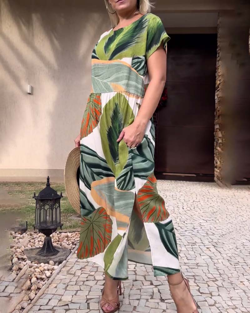Vestido Estampado Floral de Verano - Vestiria