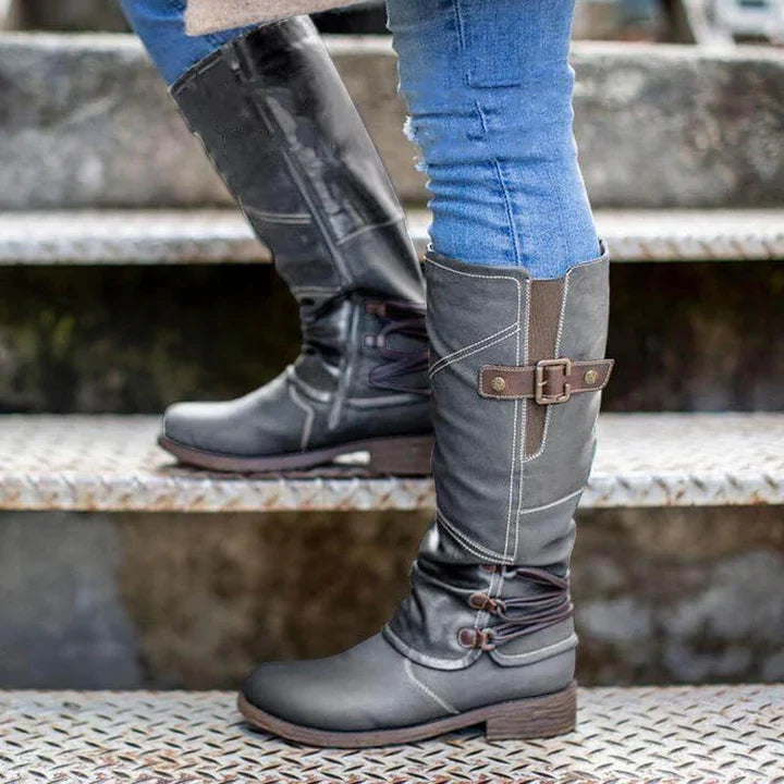 Botas Mujer Invierno Tacón Alto Estilo