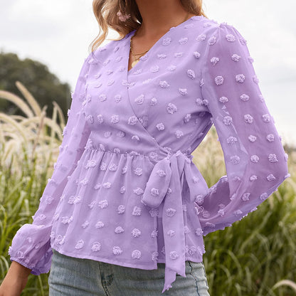 Blusa de Mujer Encaje Florado Primavera