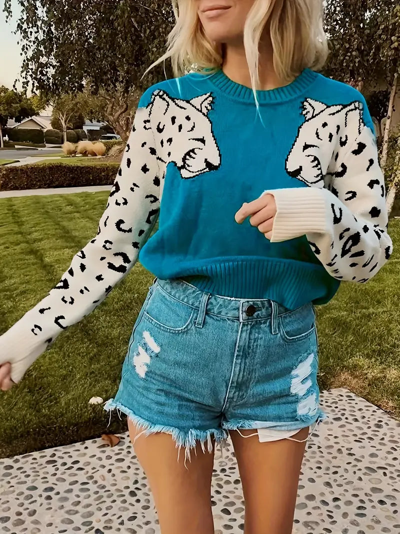 Sudadera Leopardo Colorida y Divertida