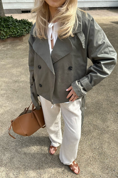 Abrigo Trench Clásico Mujer